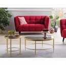 Стол журнальный SIGNAL MYSTIC B черный/золотой мат, 82/40